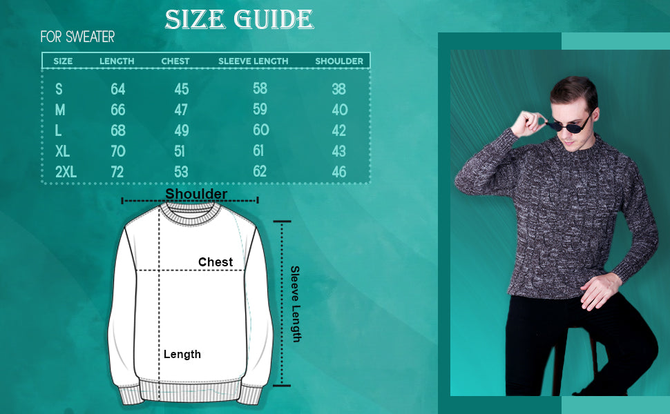 Men Self Design Round Neck Multicolor Sweater