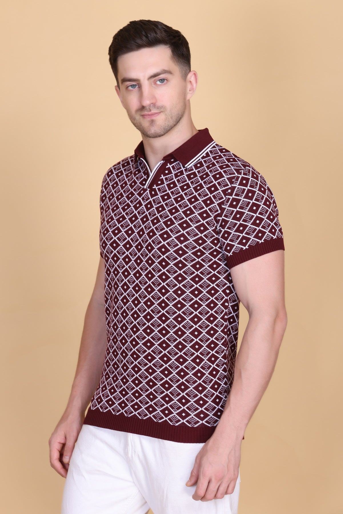 Knitted Polo T-Shirts For Men