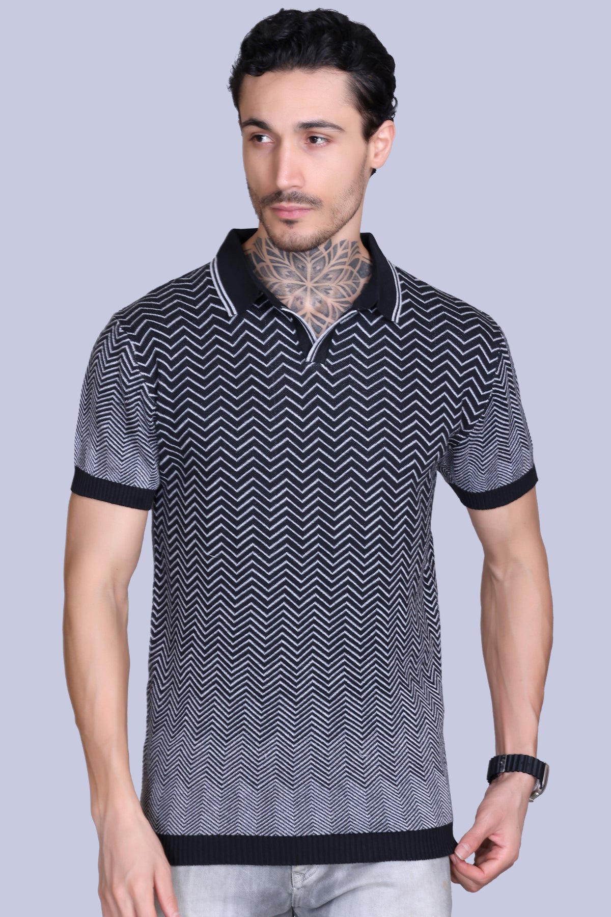 Knitted Polo Shirt For Men 100% Pure Cotton