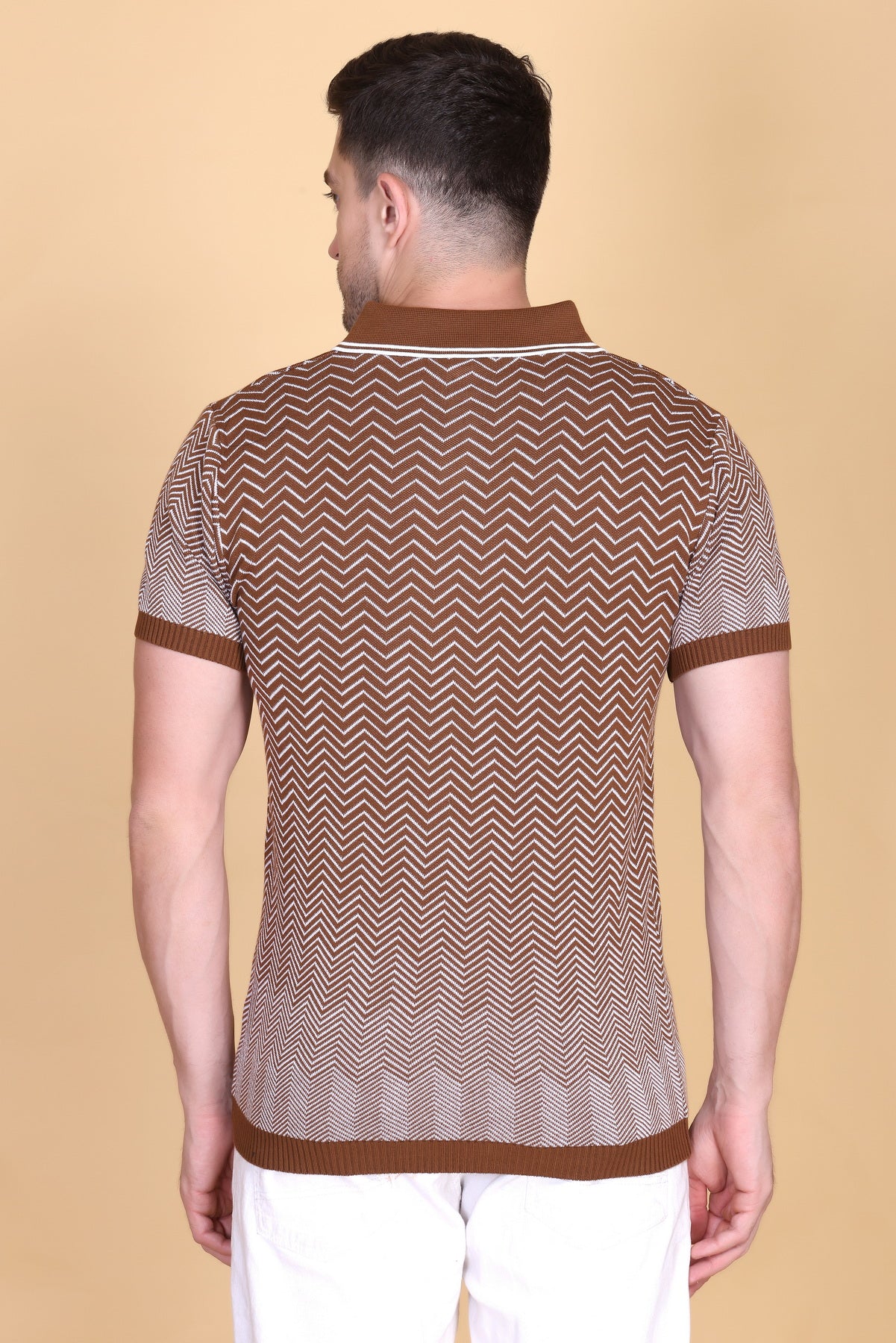 100% Pure Cotton Knitted Polo Shirt For Men