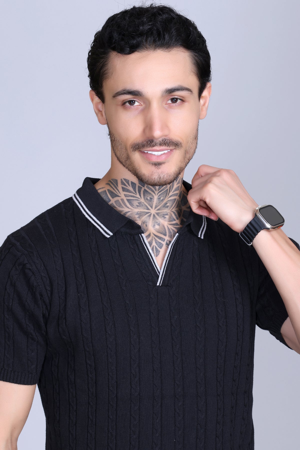 Premium Flat Knit Polo T-Shirt