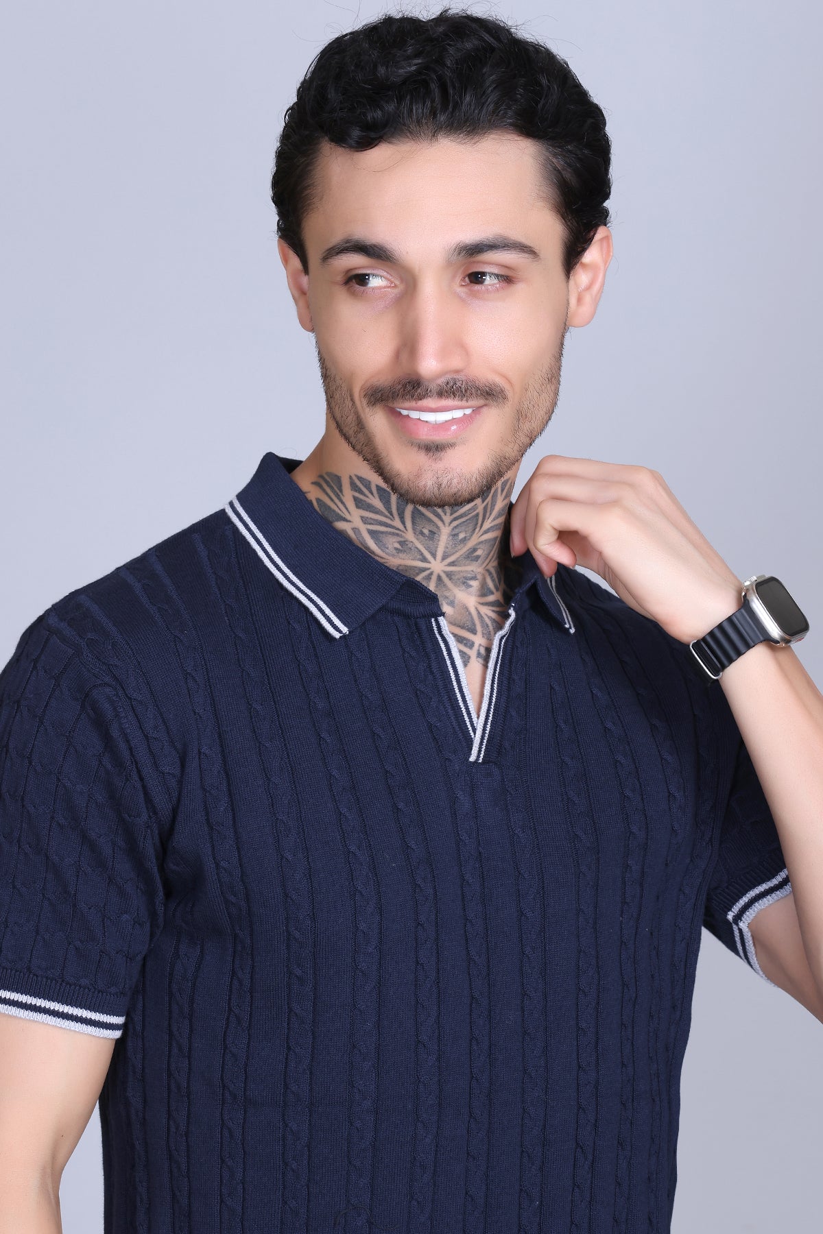 Premium Flat Knit Polo T-Shirt