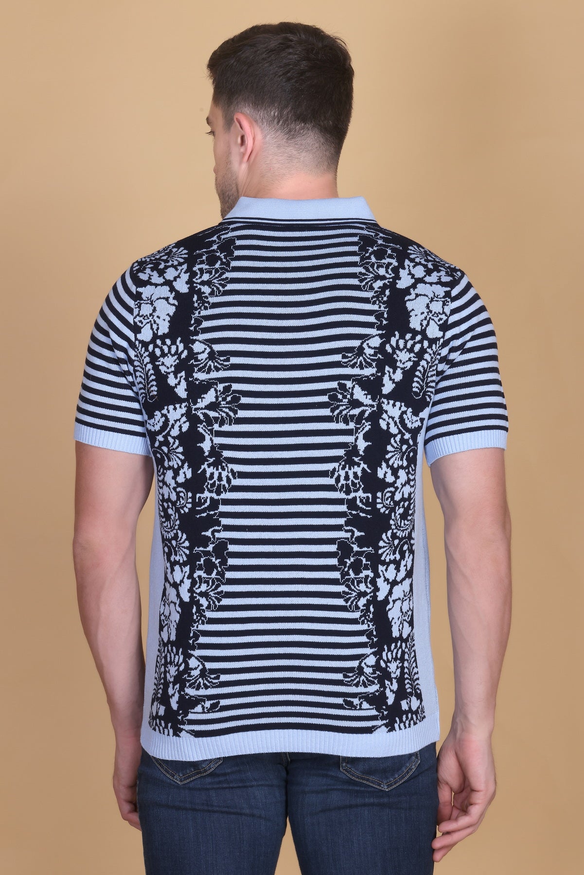 Jacquard Knit Polo