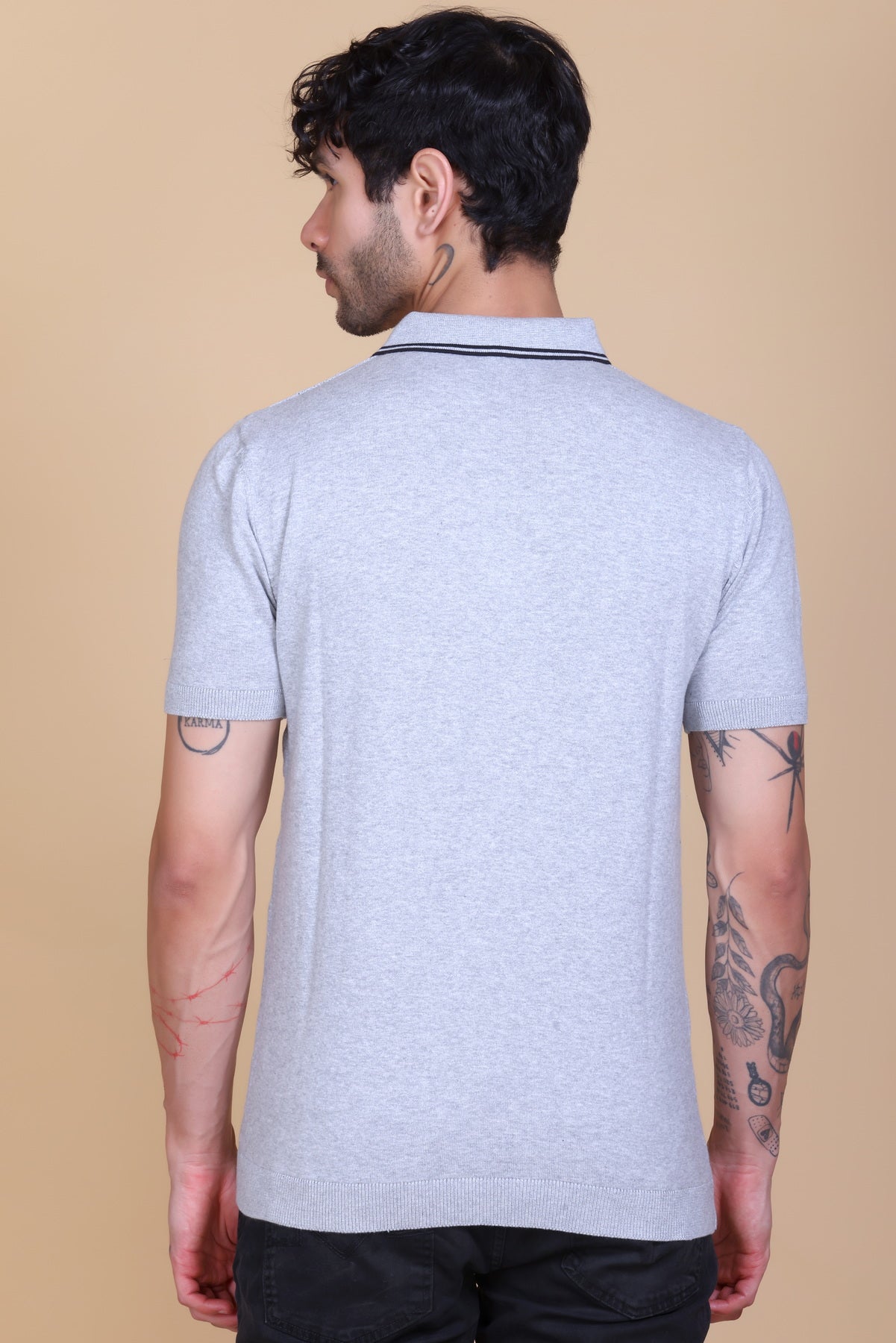 Textured Knit Polo