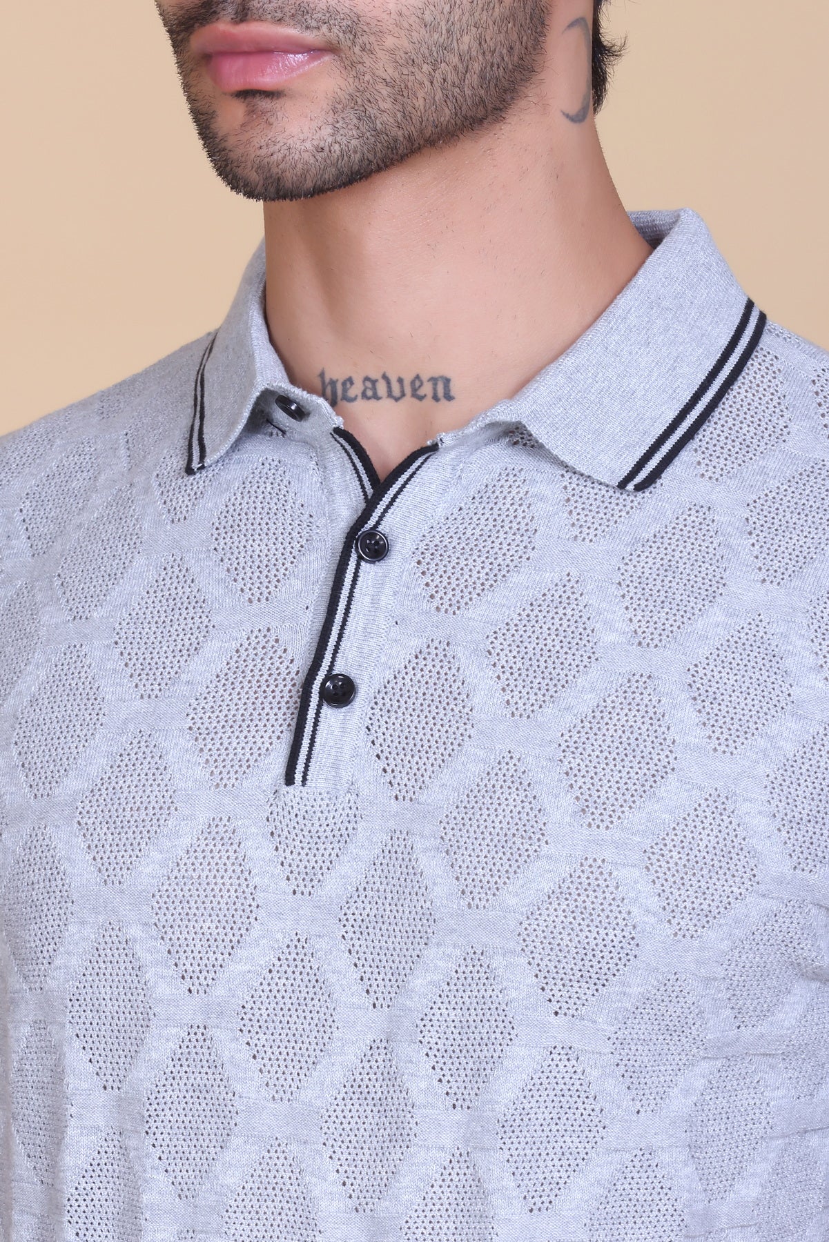 Textured Knit Polo