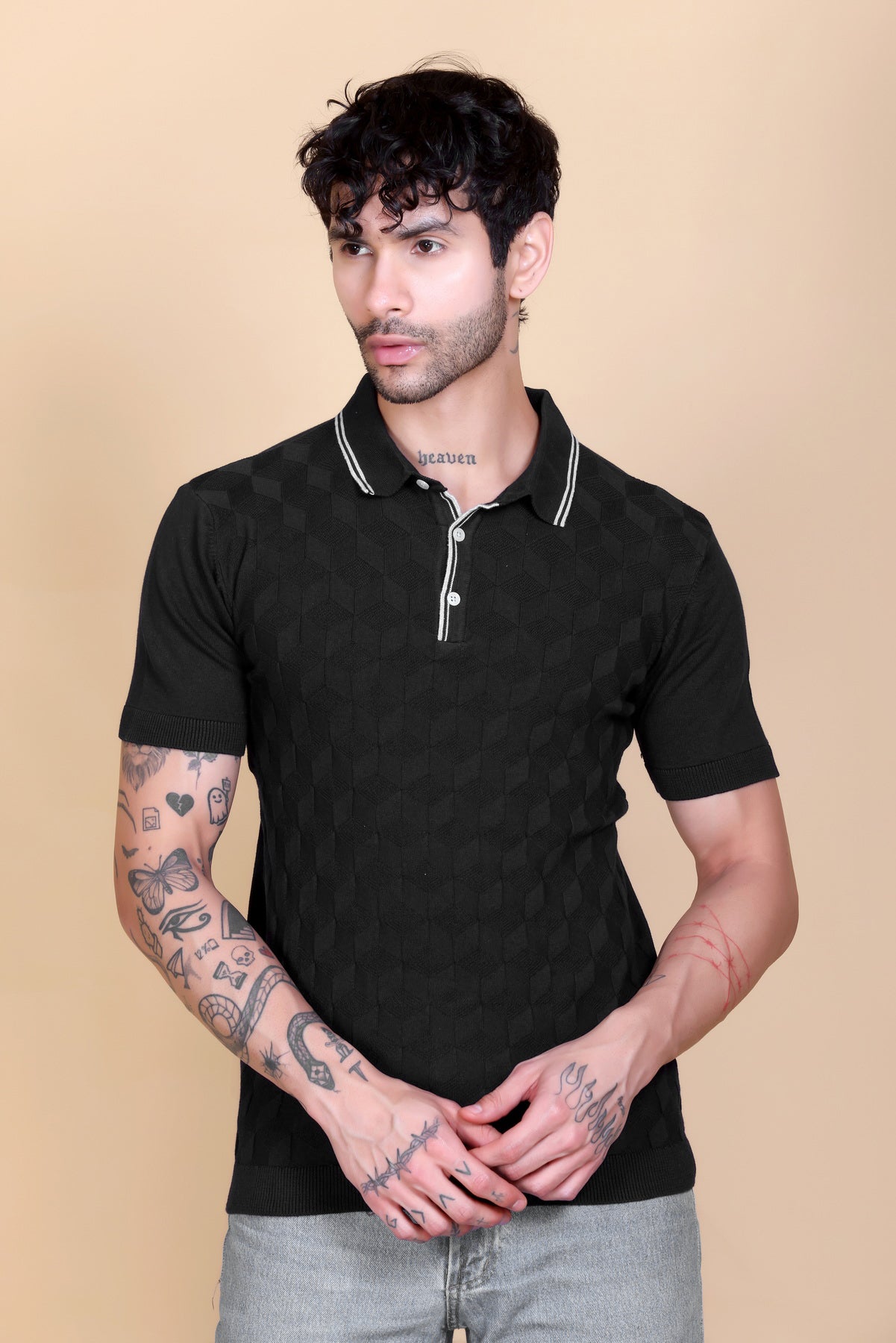 Crochet Polo T-shirt
