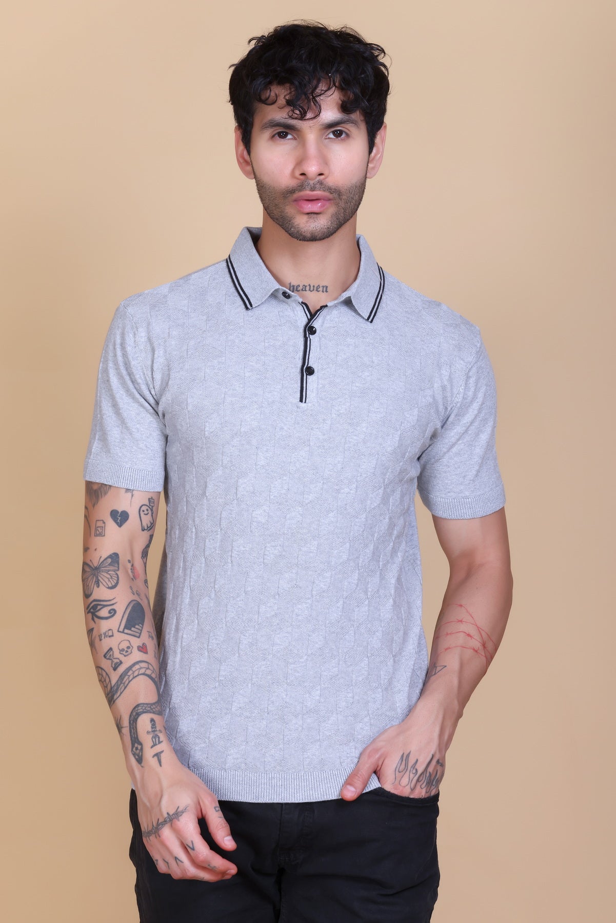 Crochet Polo T-shirt