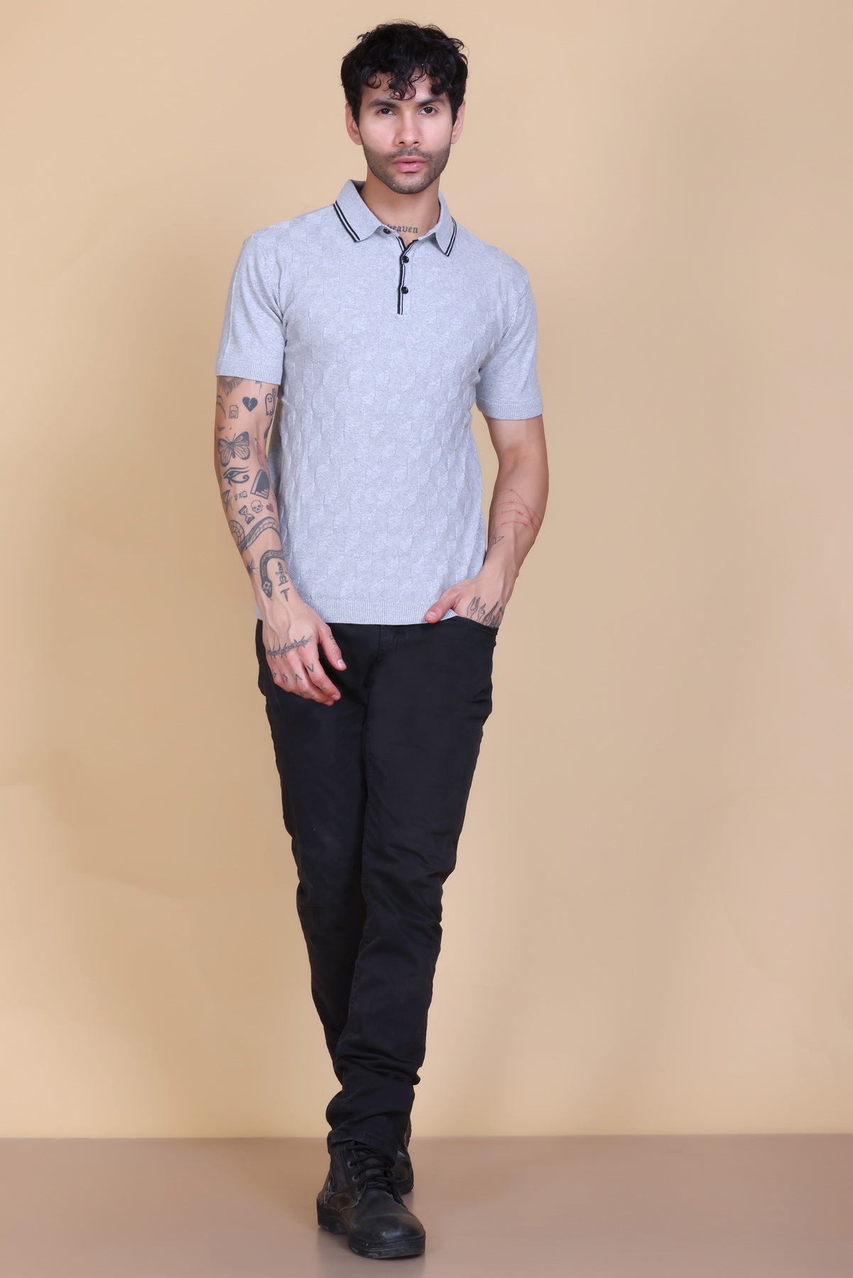 Crochet Polo T-shirt