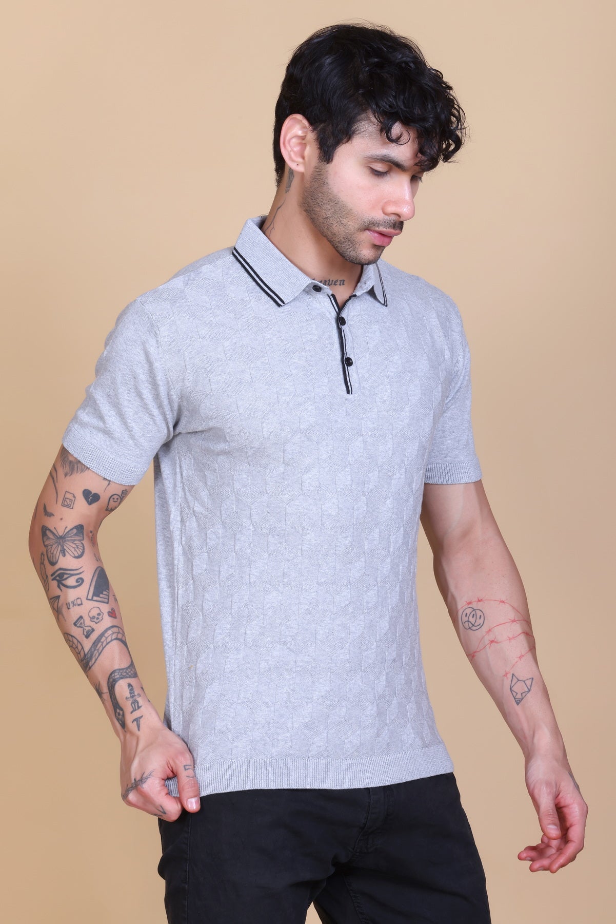 Crochet Polo T-shirt