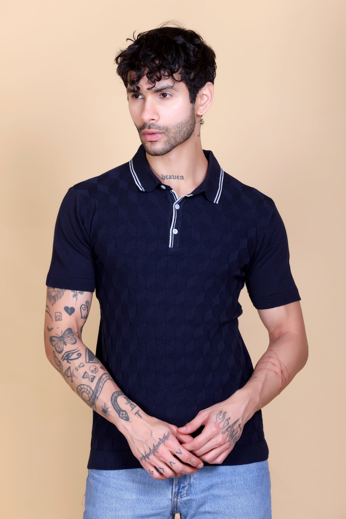 Crochet Polo T-shirt