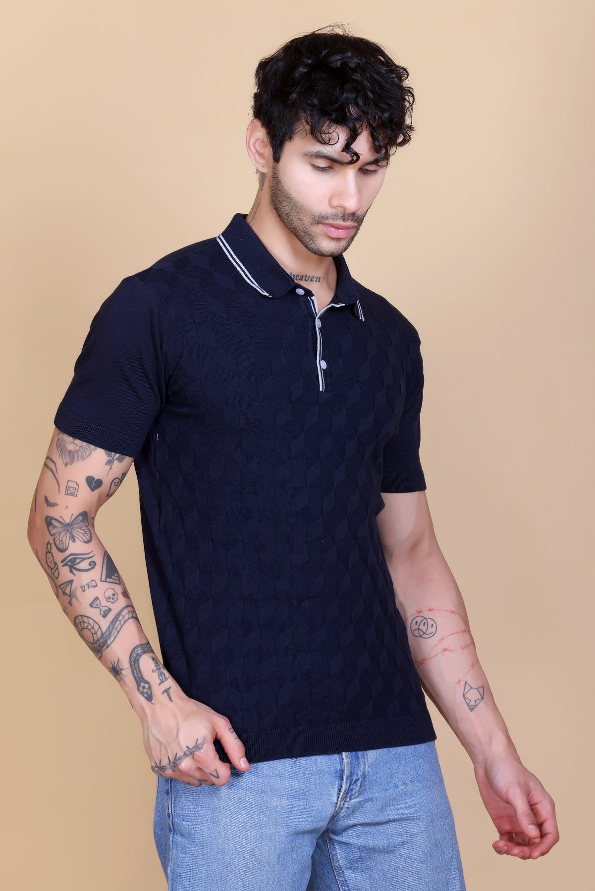 Crochet Polo T-shirt