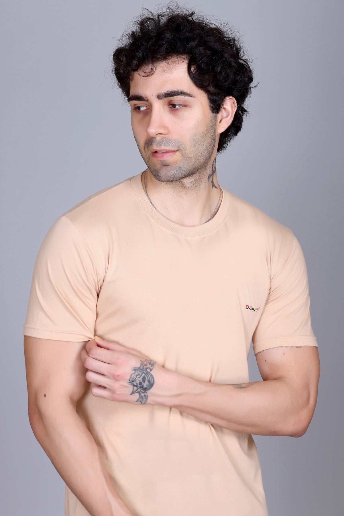 Short Sleeve T-Shirt Beige Color