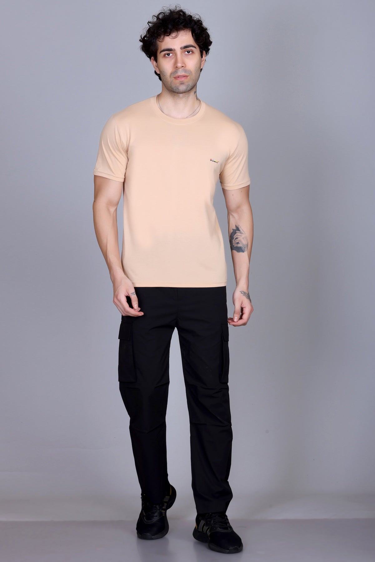 Short Sleeve T-Shirt Beige Color