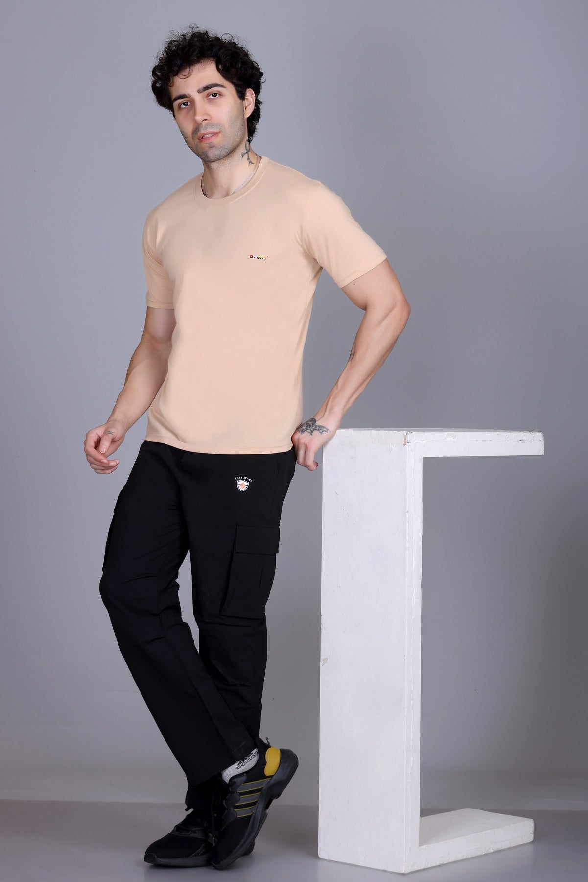 Short Sleeve T-Shirt Beige Color