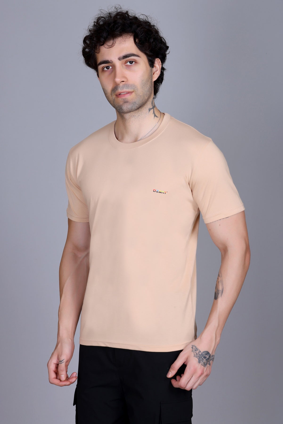 Short Sleeve T-Shirt Beige Color