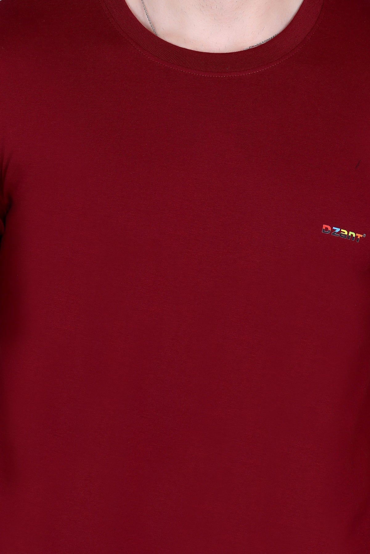 Short Sleeve T-Shirt Maroon Color