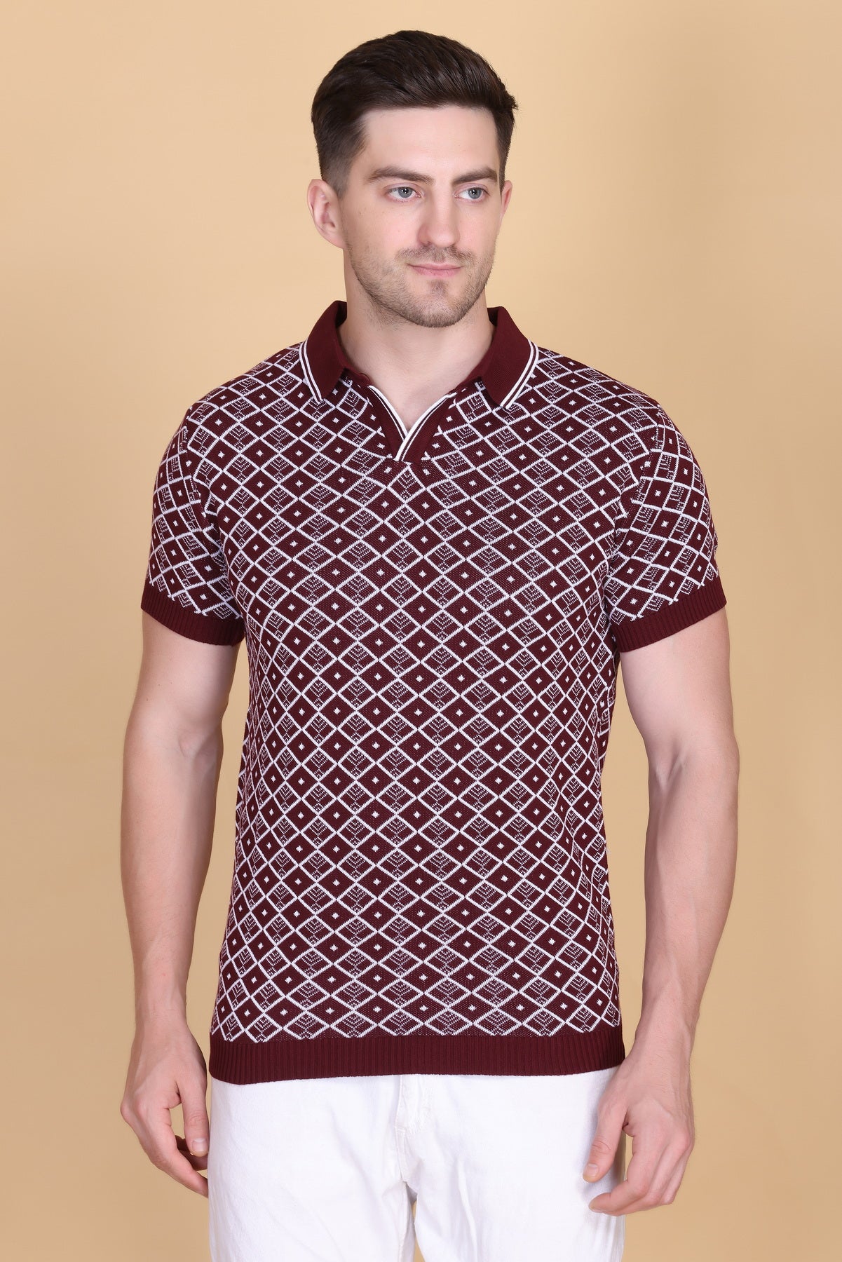 Knitted Polo T-Shirts For Men