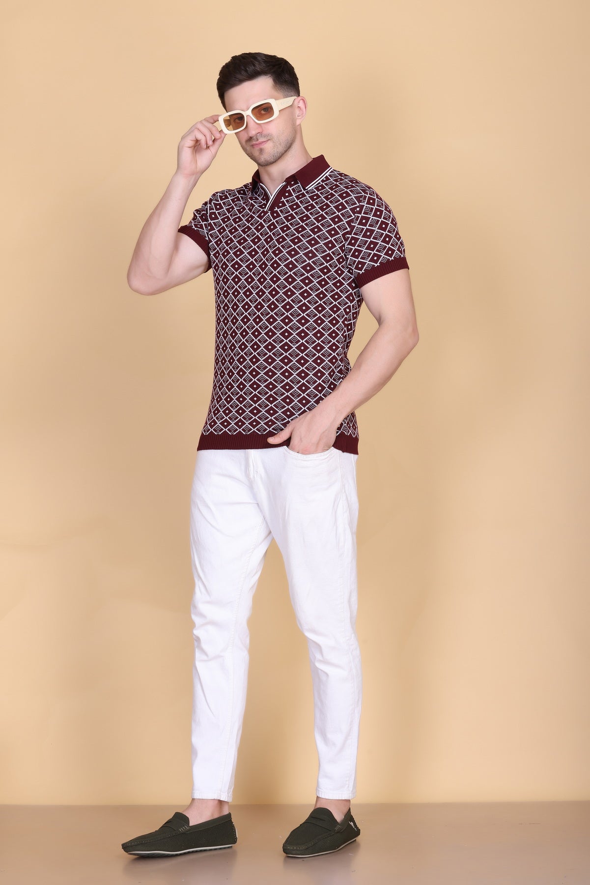 Knitted Polo T-Shirts For Men