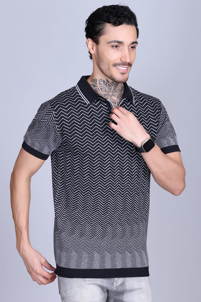Knitted Polo Shirt For Men 100% Pure Cotton