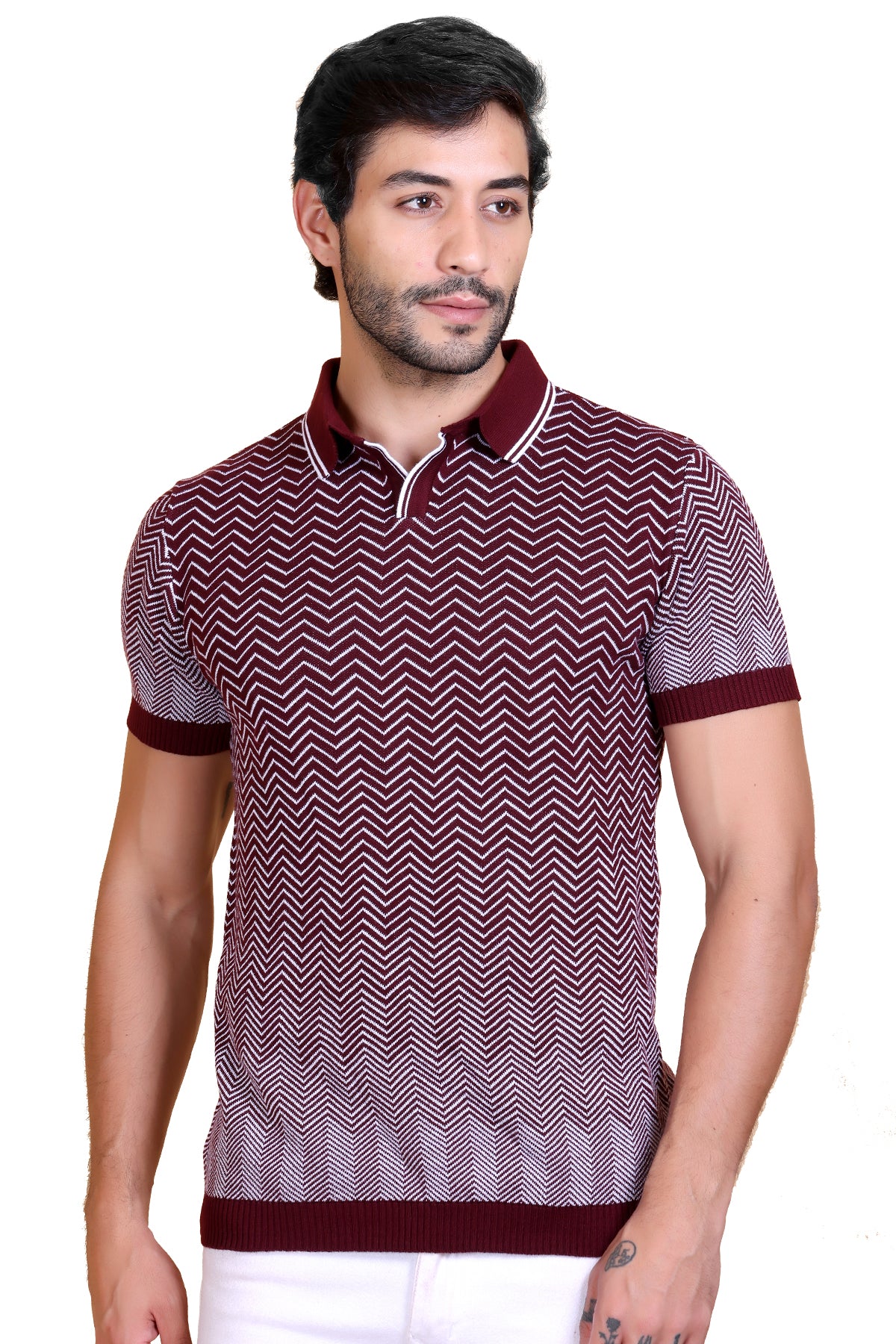 Knitted Polo Shirt For Men 100% Pure Cotton
