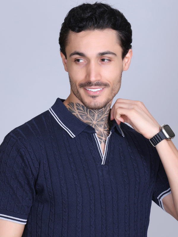 Premium Flat Knit Polo T-Shirt