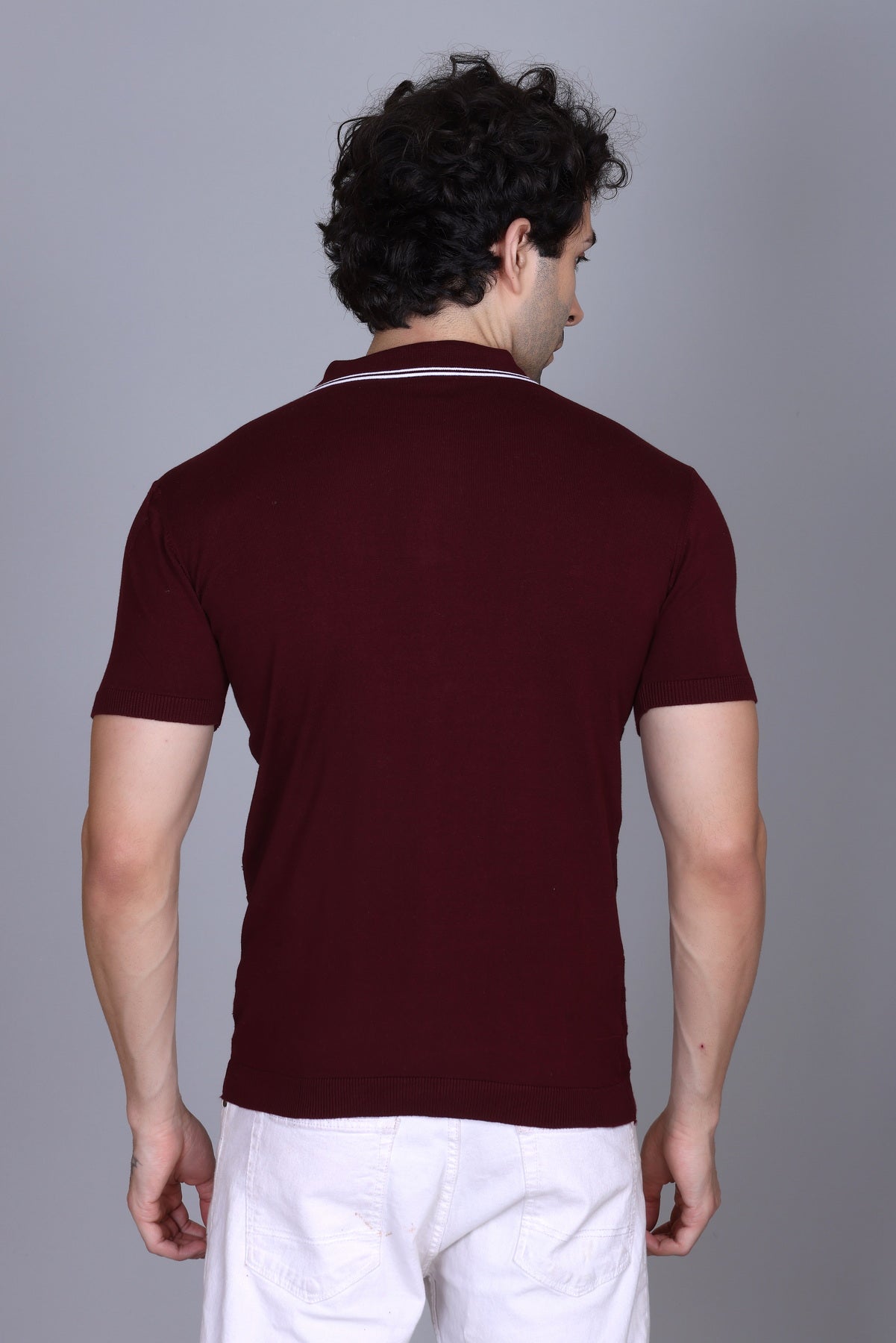 Textured Knit Polo