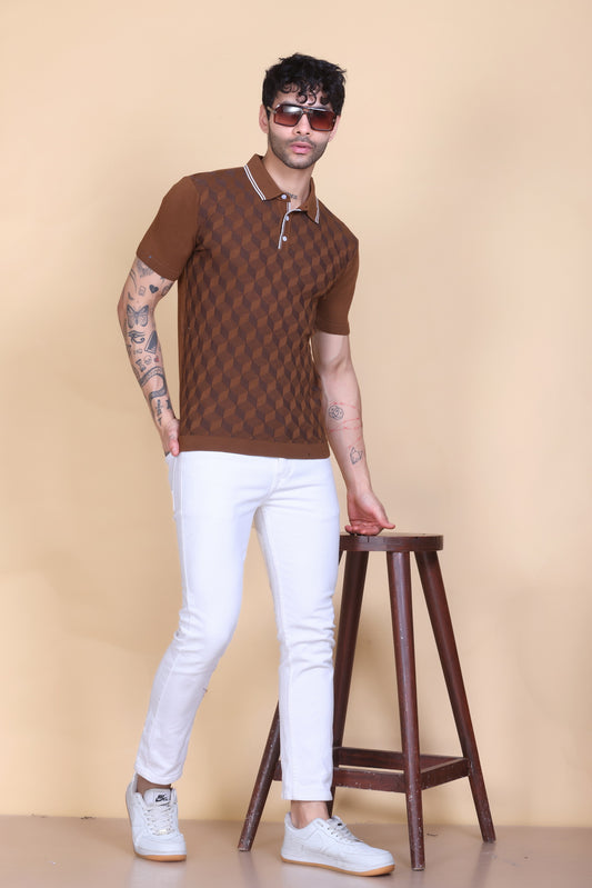 Crochet Polo T-shirt