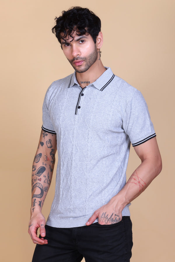 Knit Polo T-shirt