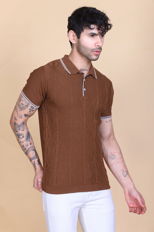 Knit Polo T-shirt