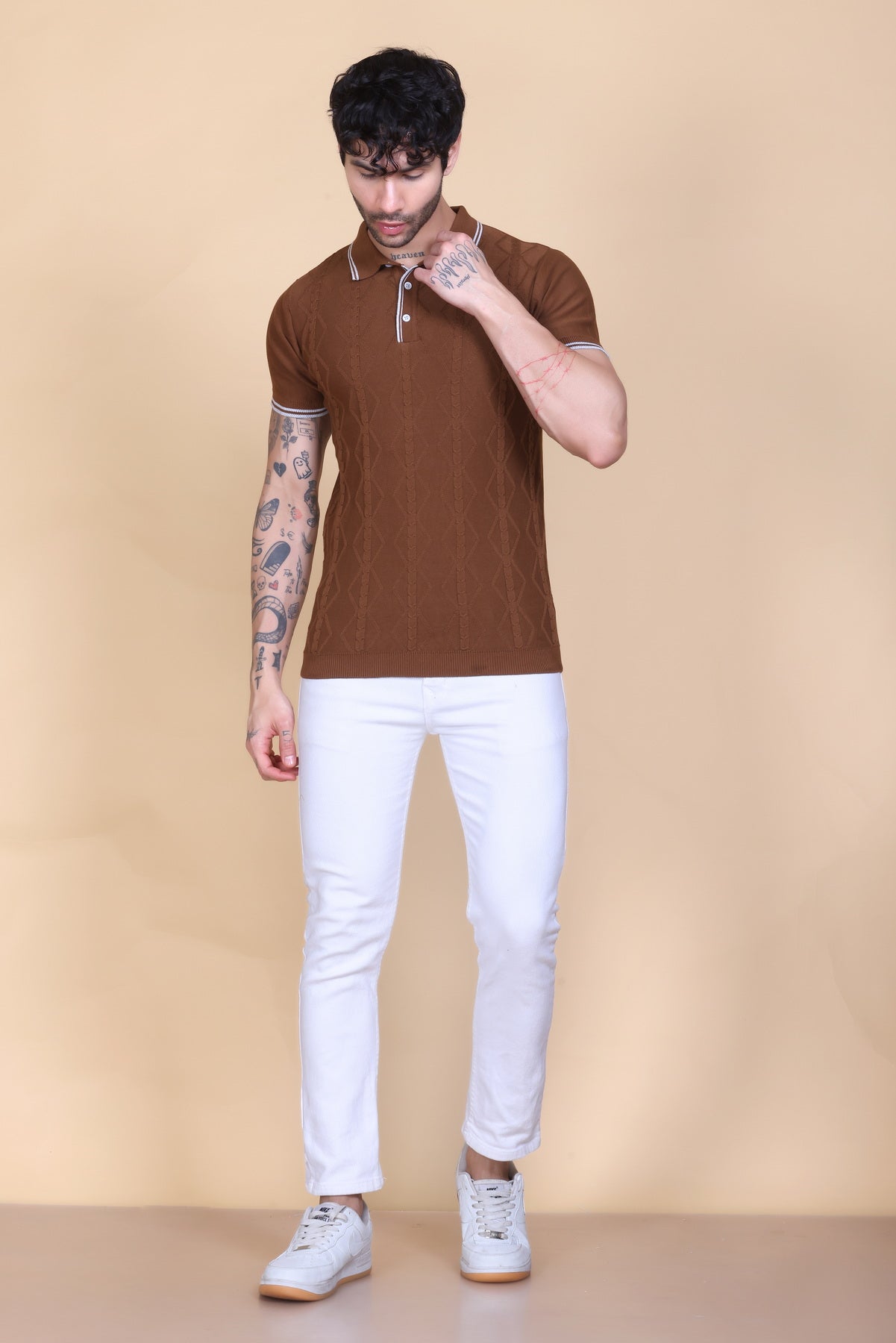 Knit Polo T-shirt