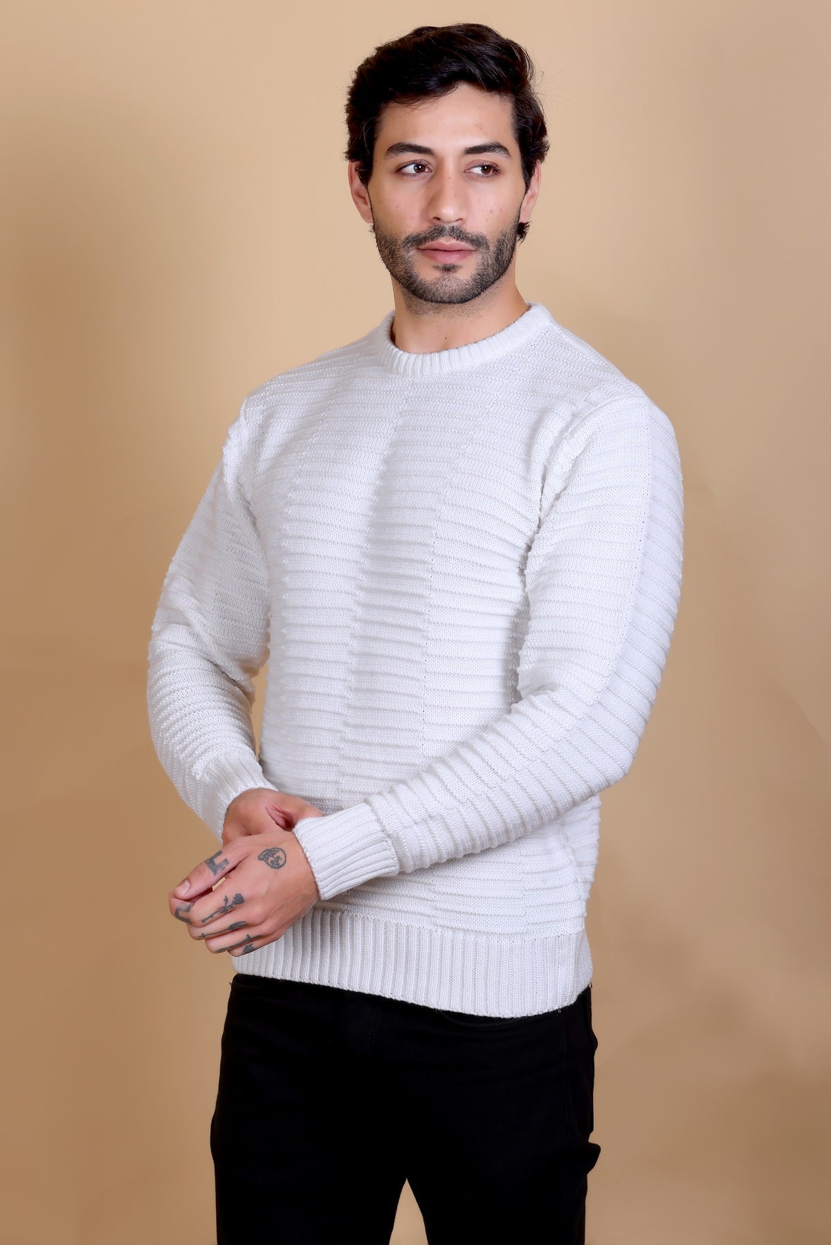 Men's Sweaters Winter wear Branded Round Neck Full Sleeve Woolen Knitted Pullover