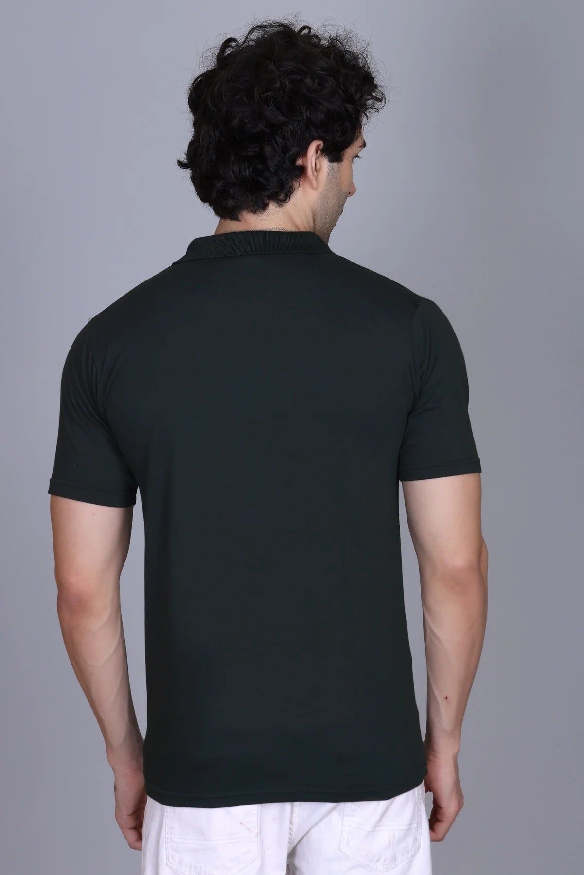 Dzant Premium Men's T-Shirt Combo: Classic Black Polo & Everyday Brown Crew Neck